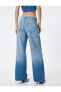 Фото #14 товара Düz Bol Paça Düşük Bel Kot Pantolon Cepli Pamuklu - Loose Straight Jeans