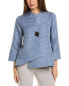 Фото #1 товара Joseph Ribkoff Textured Jacket Women's Blue 8