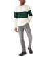 Фото #5 товара Men's Relaxed Fit Long Sleeve Rugby Stripe Crewneck Sweater