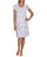 Women's Floral Short-Sleeve Nightgown