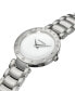 ფოტო #2 პროდუქტის Women's Swiss Balmainia Bijou Diamond (1/10 ct. t.w.) Stainless Steel Bracelet Watch 33mm