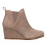 Фото #2 товара TOMS Kelsey Wedge Booties Womens Beige Casual Boots 10014174T