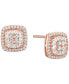 ფოტო #2 პროდუქტის Diamond Baguette Square Stud Earrings (1/2 ct. t.w.) in 14k Gold , 14k White Gold or 14k Rose Gold