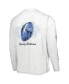 Men's White Buffalo Bills Laces Out Billboard Long Sleeve T-shirt