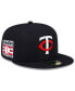 Фото #1 товара Men's Navy Minnesota Twins National Baseball Hall of Fame 59FIFTY Fitted Hat