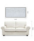 White Snow B Textured Metallic Hand Painted Wall Art by Martin Edwards, 24" x 48" x 1.5"