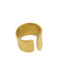 ფოტო #1 პროდუქტის 14K Gold Plated Tall Open Band Ring