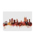 Фото #1 товара Michael Tompsett Mumbai Skyline India Bombay Red Canvas Art - 15" x 20"
