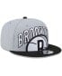 ფოტო #3 პროდუქტის Men's Gray, Black Brooklyn Nets Tip-Off Two-Tone 9FIFTY Snapback Hat