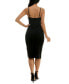 ფოტო #5 პროდუქტის Juniors' Shirred Bodycon Dress