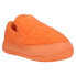 Фото #2 товара Puma Suede Mayu SlipOn Platform Womens Orange Sneakers Casual Shoes 384887-04