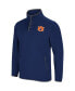 Фото #6 товара Men's Navy Auburn Tigers Rebound Snap Pullover Jacket