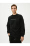 Erkek Sweatshirt Siyah 4wam70049mk