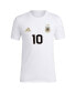 ფოტო #2 პროდუქტის Men's Lionel Messi White Argentina National Team Name Number T-Shirt