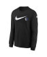 ფოტო #3 პროდუქტის Big Boys and Girls Black Dallas Mavericks Swoosh Long Sleeve T-Shirt