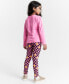 Фото #3 товара Girls Checker Flower T-Shirt, Created for Macy's