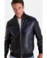 ფოტო #2 პროდუქტის Men's Leather Fashion Jacket, Black