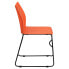 Фото #1 товара Hercules Series 661 Lb. Capacity Orange Sled Base Stack Chair With Air-Vent Back