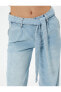 Фото #5 товара Geniş Paça Kot Pantolon Kuşak Detaylı - Bianca Wide Leg Jeans