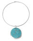 Фото #1 товара Robert Lee Morris Soho turquoise Pendant Wire Necklace