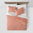 Full/Queen Cotton Tassel Border Comforter & Sham Set Terracotta - Threshold