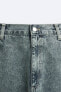 Acid wash straight-fit jeans