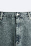 Фото #3 товара Джинсы acid wash straight-fit ZARA