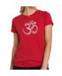 ფოტო #1 პროდუქტის Women's Premium Word Art T-Shirt - Poses Om