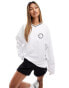 Фото #1 товара ASOS DESIGN Weekend Collective retro tipped long sleeve t-shirt in white