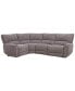 Фото #4 товара Deklyn 116" 4-Pc. Zero Gravity Fabric Sectional with 2 Power Recliners, Created for Macy's