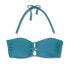 Фото #4 товара Women's Tunnel Keyhole Bandeau Bikini Top - Shade & Shore™ Dark Teal Small