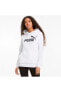 Фото #1 товара Essentials Logo Kadın Beyaz Kapüşonlu Sweatshirt