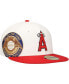 Фото #1 товара Men's White/Red Los Angeles Angels Major Sidepatch 59FIFTY Fitted Hat