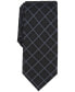 Фото #1 товара Men's Mathison Grid Slim Tie, Created for Macy's