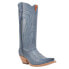 Фото #2 товара Dan Post Boots Donnah Leather Snip Toe Cowboy Womens Blue Casual Boots DP4277