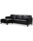 Фото #1 товара Virton 2-Pc. Leather Chaise Sectional Sofa, Created for Macy's