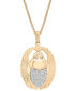 Men's Diamond Scarab 22" Pendant Necklace (1/4 ct. t.w.) in 14k Gold-Plated Sterling Silver