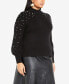 ფოტო #3 პროდუქტის Plus Size Perla Ribbed Knit Sweater