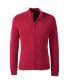 Фото #1 товара Men's School Uniform Cotton Modal Zip Front Cardigan Sweater