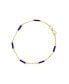 Lapis Bar Chain Bracelet 14K Gold Синий, 7 inches - фото #1