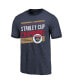 Men's Navy Florida Panthers 2024 Stanley Cup Champions Tri-Blend Ringer T-Shirt