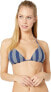 Фото #1 товара Splendid 262028 Women's Reversible Triangle Bikini Top Swimwear Size M