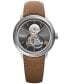 ფოტო #1 პროდუქტის Men's Swiss Automatic Maestro "Let It Be" Beatles Brown Strap Watch 40mm