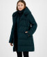 Фото #4 товара Women's Oversized-Collar Hooded Puffer Coat