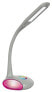 Activejet LED desk lamp VENUS GREY with RGB base - Grey - Plastic - Bedroom - Children's room - Universal - Modern - Type E - CE - RoHS - ISO 9001 - ISO 14001