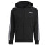 Фото #5 товара adidas men Essentials 3-Stripes Fleece Hoodie