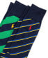 ფოტო #3 პროდუქტის Men's 2-Pk. Striped Slack Socks