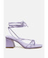 ფოტო #1 პროდუქტის Women's Spruce Tie Up Block Heel Sandals