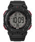 ფოტო #1 პროდუქტის Men's UFC Rumble Digital Black Polyurethane Strap 50mm Round Watch