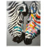 Фото #1 товара Leinwandbild Bunte Zebras